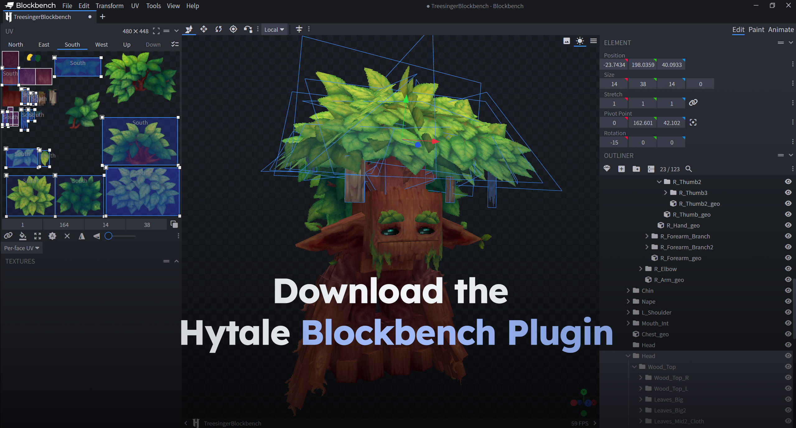 ¡Ya disponible! El plugin oficial de Blockbench para crear modelos de Hytale